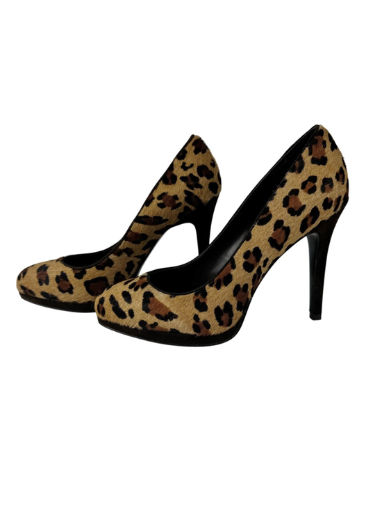 Lauren Ralph Lauren Shoes - Lauren Ralph Lauren Leopard Print Calf Hair Pumps Heels 6.5 B Platform Stiletto